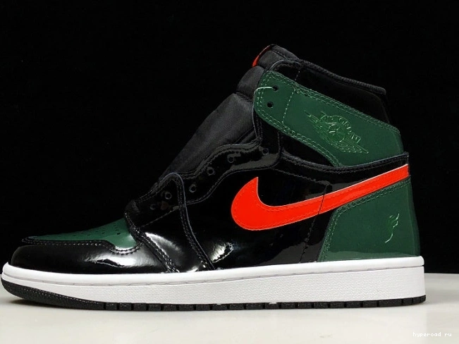 Black High OG Orange-Fir Team AV3905-038 x Air Jordan SoleFly 1 Retro 0712